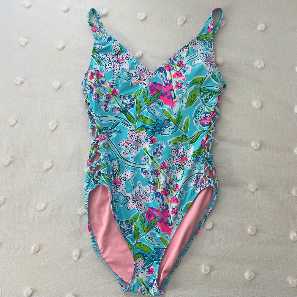 Lilly Pulitzer Dalian One Piece Swimsuit NWT sz 10